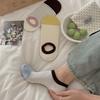 Sock Children's Summer Lightweight Striped Ankle Socks with Invisible Shallow Opening, Anti-slip, Non-slip Off-the-heel Cotton Dopamine Short Socks