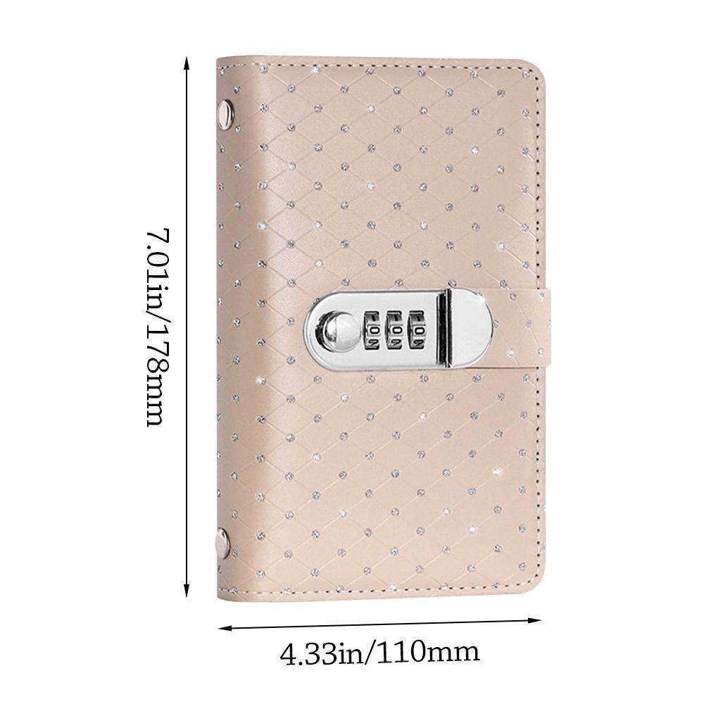 With Password Lock 100 Envelopes Money Saving Challenge Broken Drill PU Money Collection Book Portable Save Money Savings Binder