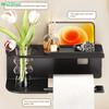 1Pc No-Drill Toilet Paper HolderPhone Stand Metal Storage Rack Kitchen Towel Holder Seasoning Bottle Bathroom Wall Roll Paper