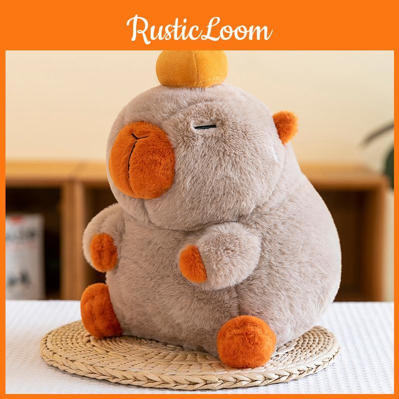 Animal Capybara Persimmon Plush Doll Childrens Birthday Gift Decoration Home