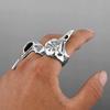 Retro Nordic Mythology Odin Crow Stainless Steel Large Ring for Men Punk Gothic Edgy Zircon Bikers Accessories Cosply Cool Gift