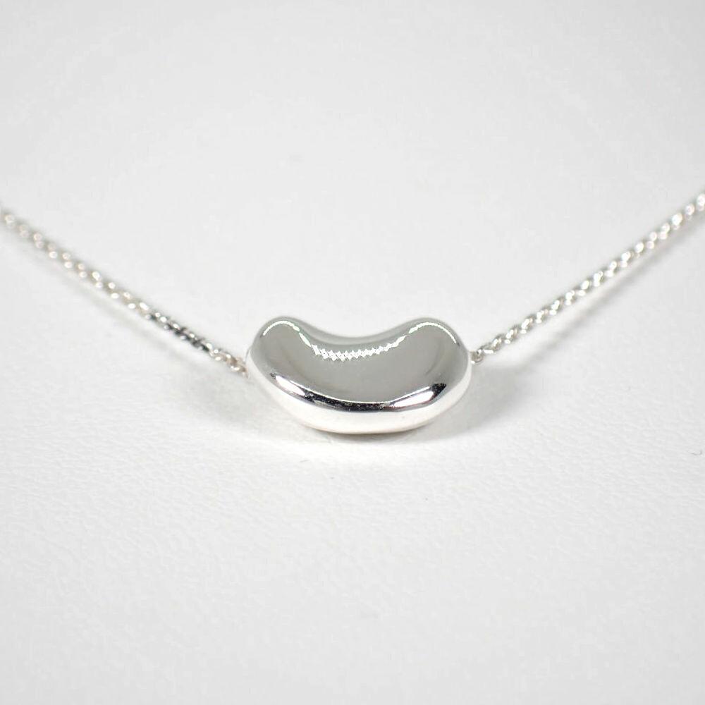 [Used] TIFFANY/Tiffany 925 Bean Pendant/Necklace/j5-7