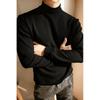 Dongjie No Logo Flus Solid Color Thermal Base Layer Half-High Collar Warm Sweatshirt Loose Layering Top for Men and Women