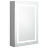 LED Bathroom Mirror Cabinet Concrete Grey 50 x 13 x 70 cm