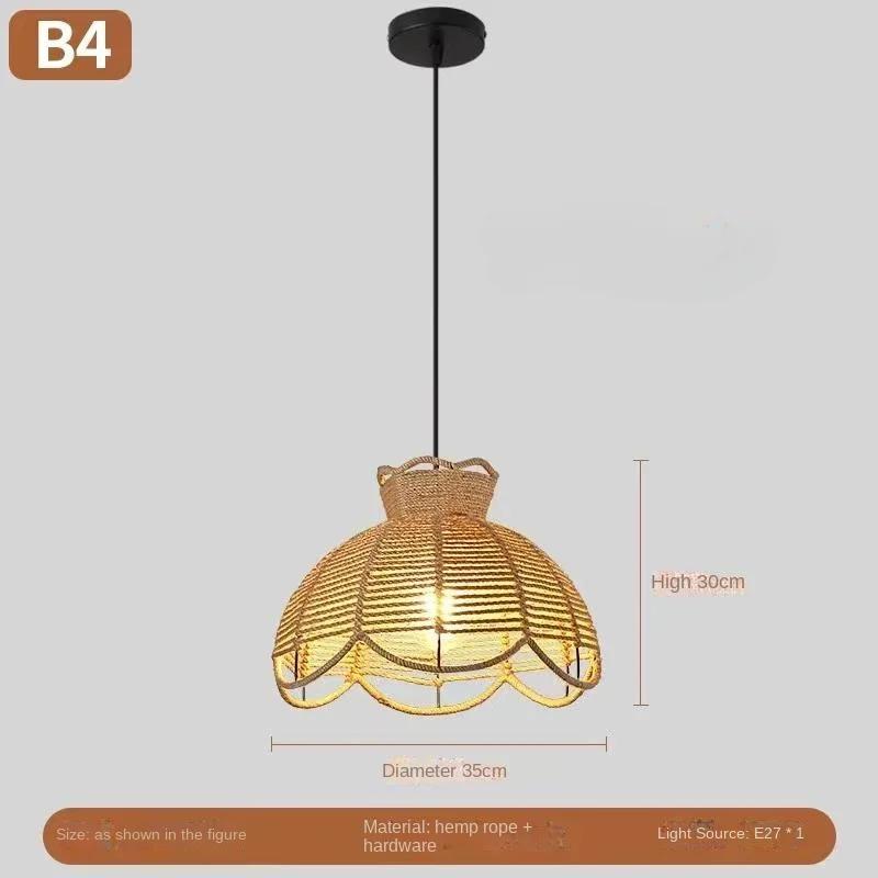 

Подвесной светильник в скандинавском стиле из медной проволоки, пеньковой веревки, светодиодный подвесной светильник в индустриальном ретро-стиле, железное искусство, индивидуальность, американский стиль, ручная работа NO BULB жёлтый