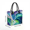  Colorful Abstract Art Tote Bag Stylish Large Capacity Shoulder Bag for Daily Use