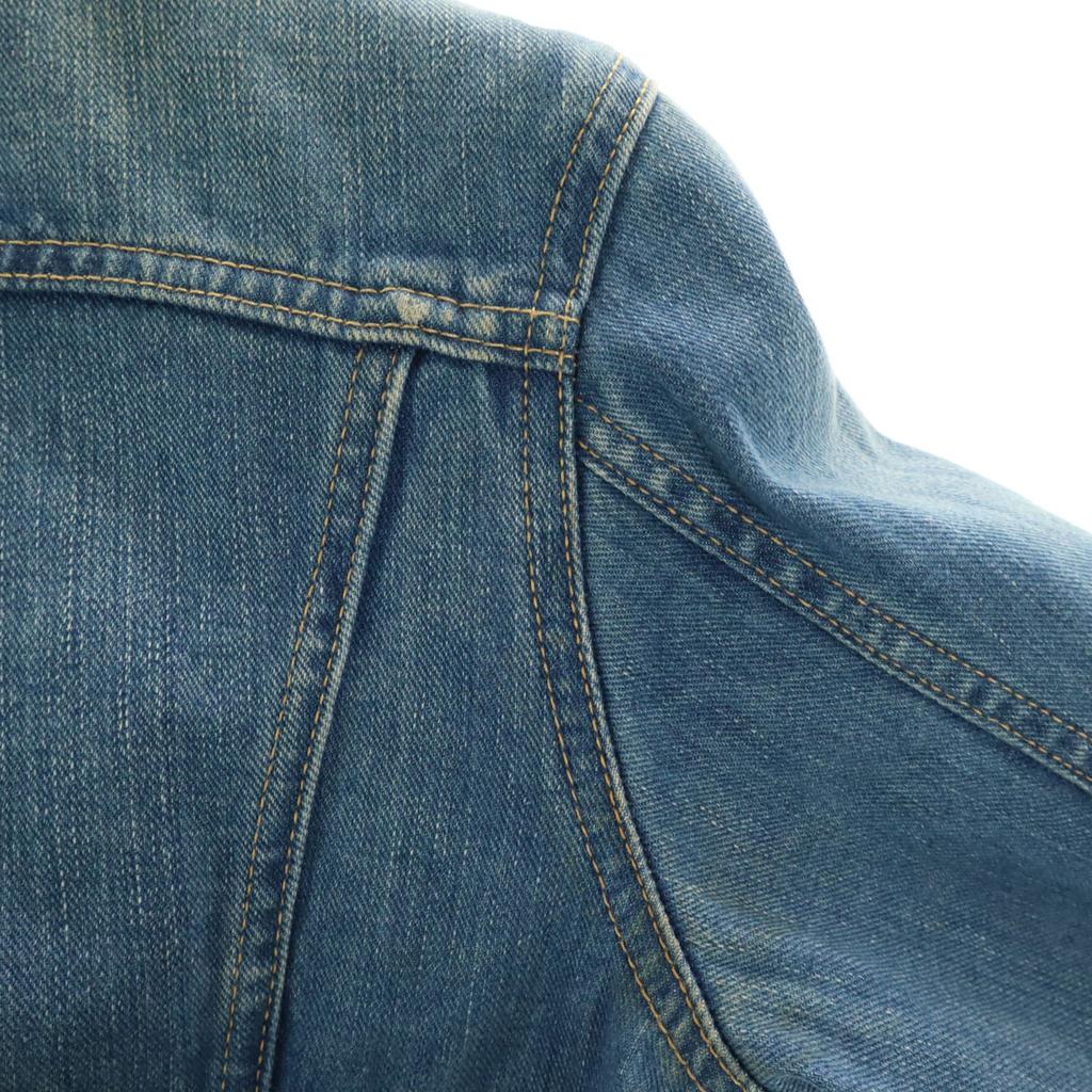 Lee STORM RIDER Back bore Denim Jacket L Wash blue Denim jacket trucker Women Used
