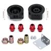 Oil Filter Cooler Male Sandwich Fitting Adapter Oil Filter Relocation Kit 3/4-16 M20 X 1.5
