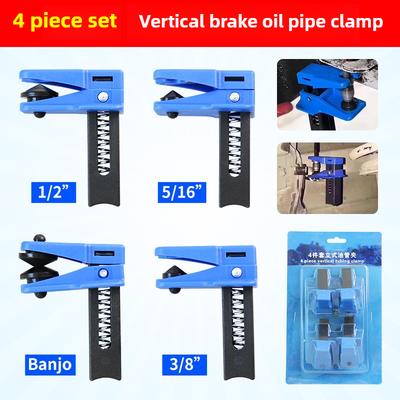 Car Brake Oil Clamp Pipe Plug Tool 4Pcs Leak Proof Brake Lines Stoppers Prevent Oil Spills Automotive