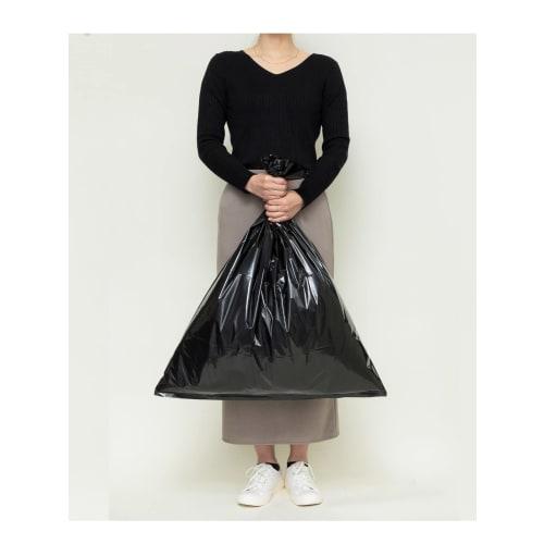 Chemical Japan Garbage Bags, 65cm Wide x 80cm Long, 0.03mm Thick, 45L, Black Polyester, KIU-10, Standard Size, Made in Japan, 10 Bags x 3 Packs