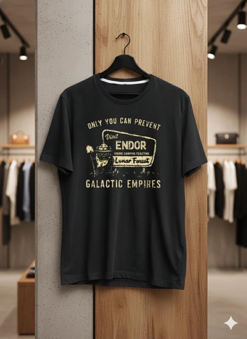 Unisex Adult Casual Graphic Sci Fi Forest Adventure Parody Graphic ... L