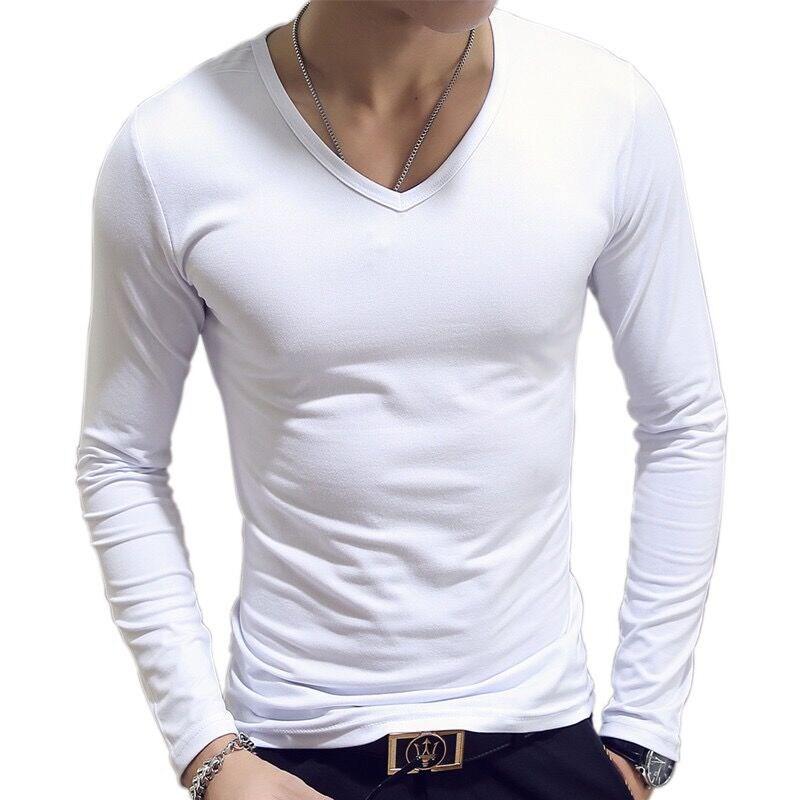 Men's Autumn Long Sleeve Slim Fit Crew Neck Quick Dry T-Shirt