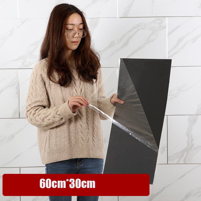 10/20PCS 3D PVC 60*30CM Imitation Marble Self-adhesive Wall Stickers Floor Sticker Waterproof Bathroom Kitchen Home Decor