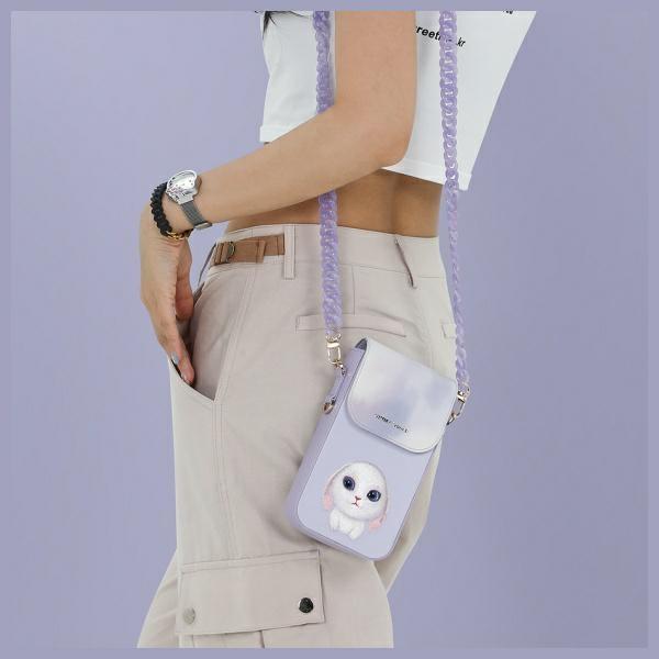 Nimmy Torebka Na Telefon                 Fioletowy/Purple Big Eyed Pet 2.0 Rabbit