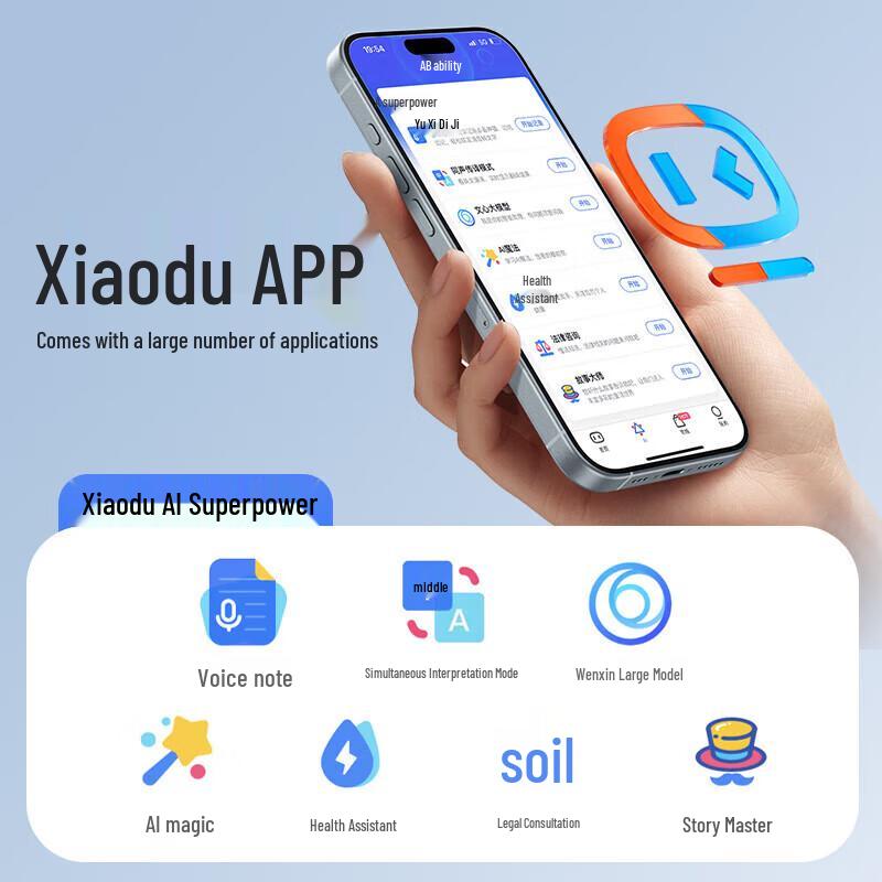 Xiaodu S200 AI Simultaneous Translation Open-Ear Bone Conduction Bluetooth Headphones