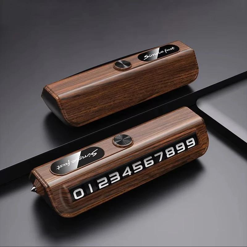 Multi-functional parking number plate, parking and moving phone, window breaker, car-mounted moving phone plate Accessories