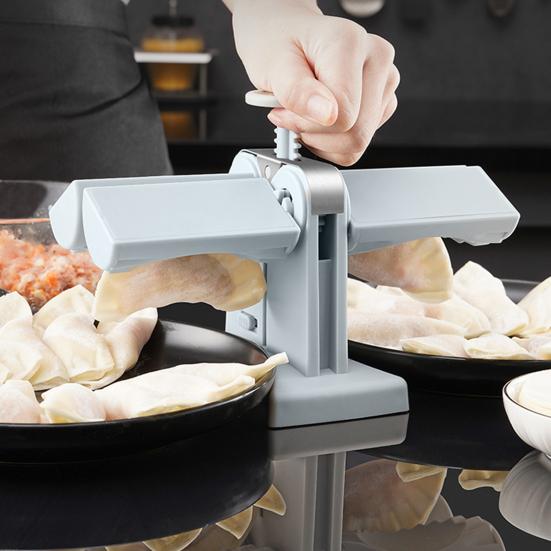 Yousheng Dumpling Maker Hand Press Baking Accessories Plastic Double Head Ravioli Mold for Kitchen