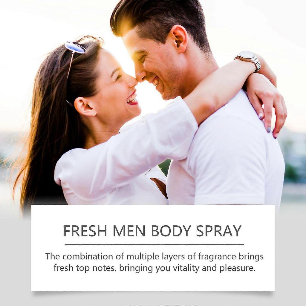 Körperspray für Männer, Feuchtigkeitsspendend, Langanhaltender Duft, Elegant Charm, Erfrischend, Tragbares Spray