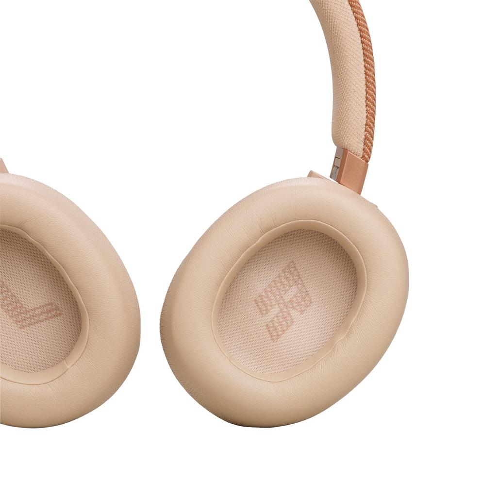 JBL LIVE 770 NC Style/Design/Hybrid Noise Cancelling/Bluetooth Enabled/Multi-Point/Over-Ear Headphones/Sandstone/JBLLIVE770NCSAT