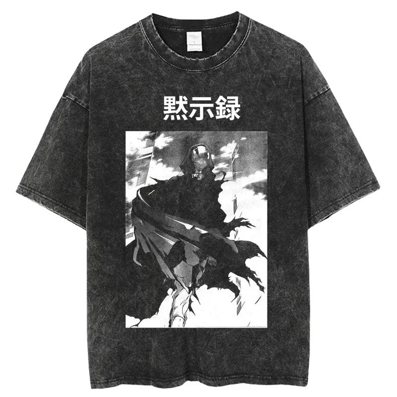 T-Shirts Druck T-Shirt Kurzes Oberteil Y2k Sommer Harajuku Oberteile Heißes Japanisches Anime Deadman Wonderland T-Shirt Gewaschen