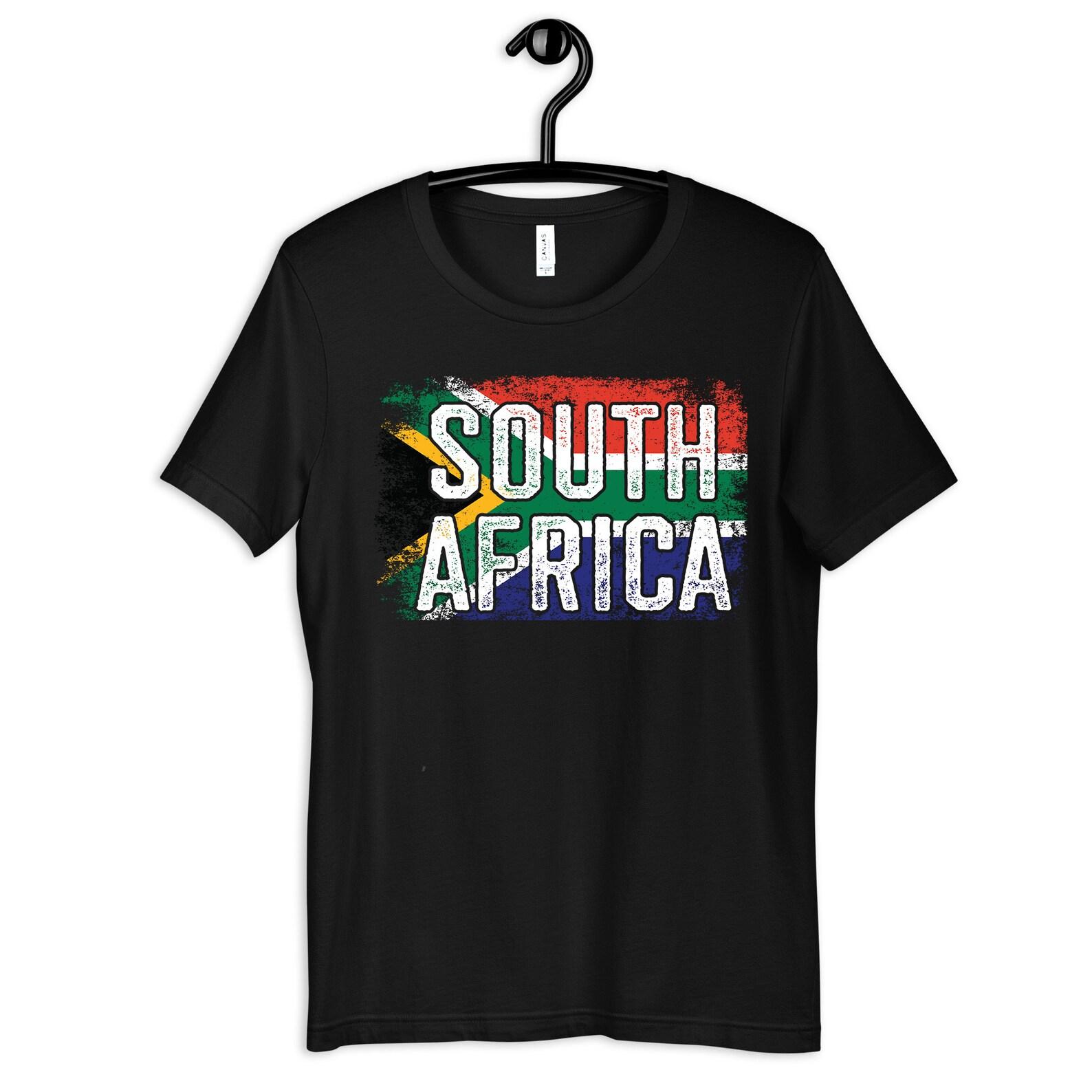 South Africa Flag T-Shirt, Proud Heritage T-shirt, South Africa, Vacation Tees 4XL