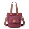 Large Capacity Casual Commuter Shoulder Bag Trendy Canvas Bag Women'S Versatile Fashion Hand-Held Women'S Large Bag