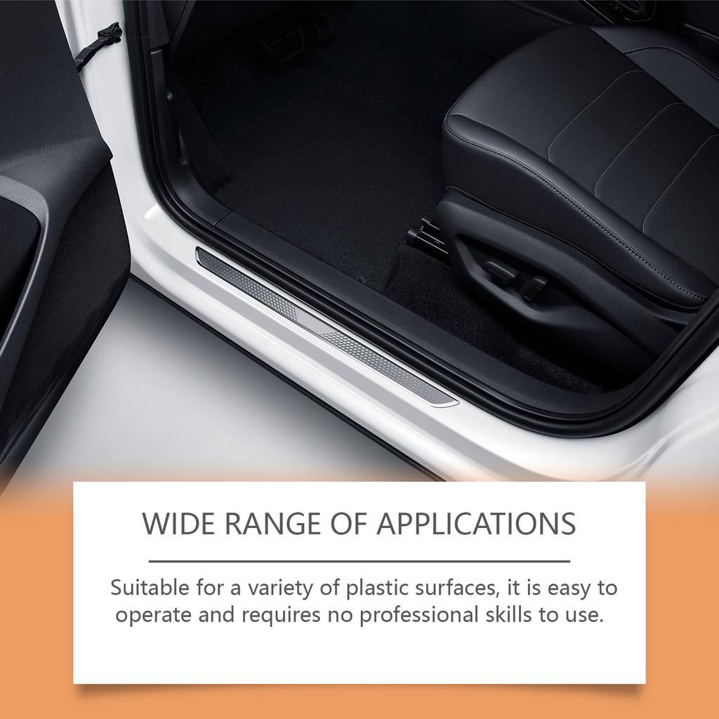 Homonth automotive plastic refurbishment agent interior accessories stains clean decontamination black bright care plastic refurbishment agent 1set