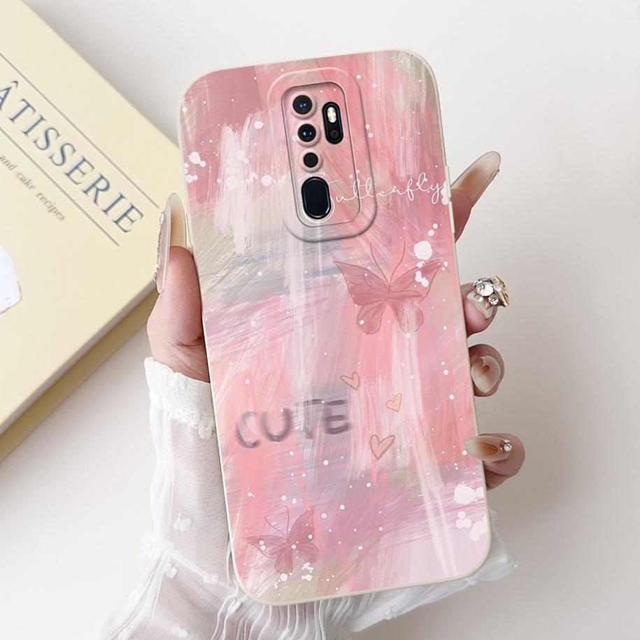 Case For OPPO A9 2020 Cover A5 2020 Coque CPH1937 CPH1959 Capa Fashion Flower Painted Shockproof Bumper For OPPO A11 A11X Fundas