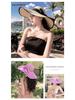 Women's Large Brim Straw Sun Hat for Summer Beach and Seaside Vacation, Anti-UV Protection