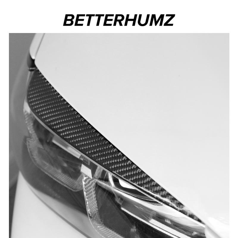 For BMW X3 G01 G08 -2024 X4 G02 Carbon Fiber Headlights Eyebrow Eyelids Sticker Strip Performance Decoration Car Accessories
