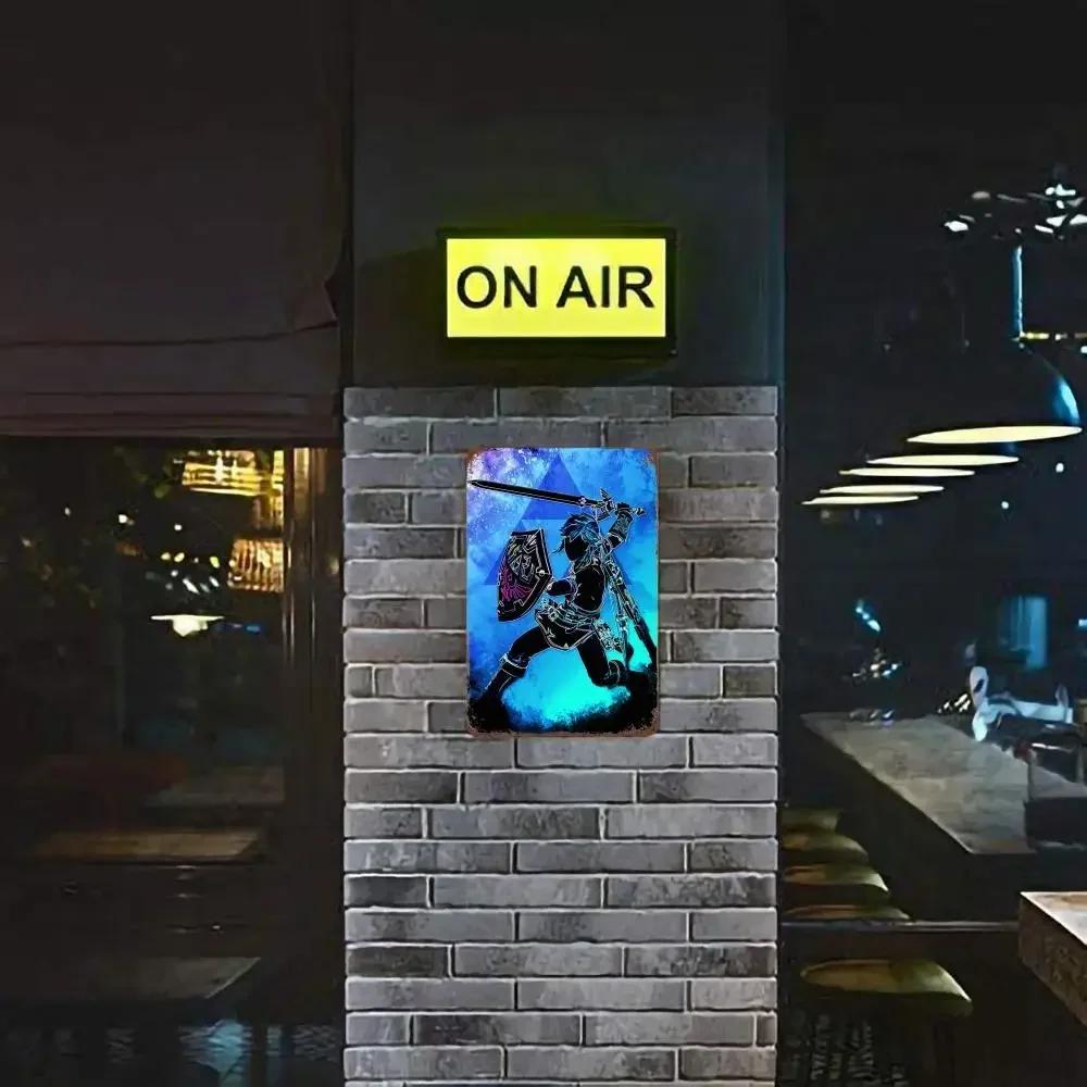 Zelda Story of The Hero Time Decor Poster Vintage Tin Metal Sign Decorative Plaque for Pub Bar Man Cave Club Wall Decoration