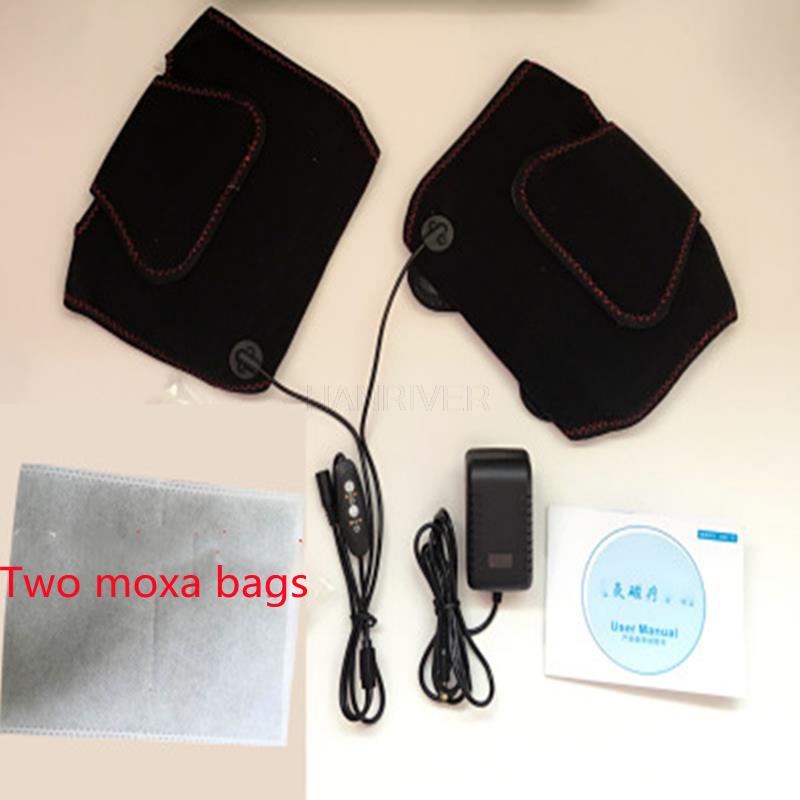 Electric heating knee pads electric heating moxibustion knee pads unisex protective belt warm belt чёрный