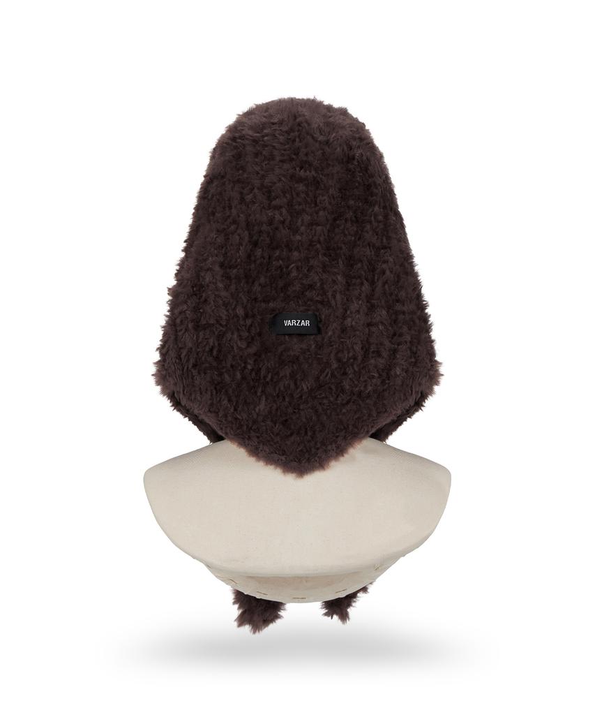 Bajal Label Fur Bandana Brown