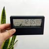 New Temperature and Humidity Detector Clock Creative Weather Display Small Alarm Clock Ins Transparent Electronic Alarm Clock
