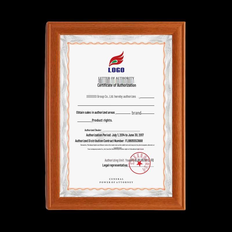

Teak Wood Certificate & License Frame