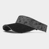 American Street Flower Denim Empty Top Visor Unisex Outdoor Sports Casual Sun Hat Trendy Brimless Topless Streetwear Cap