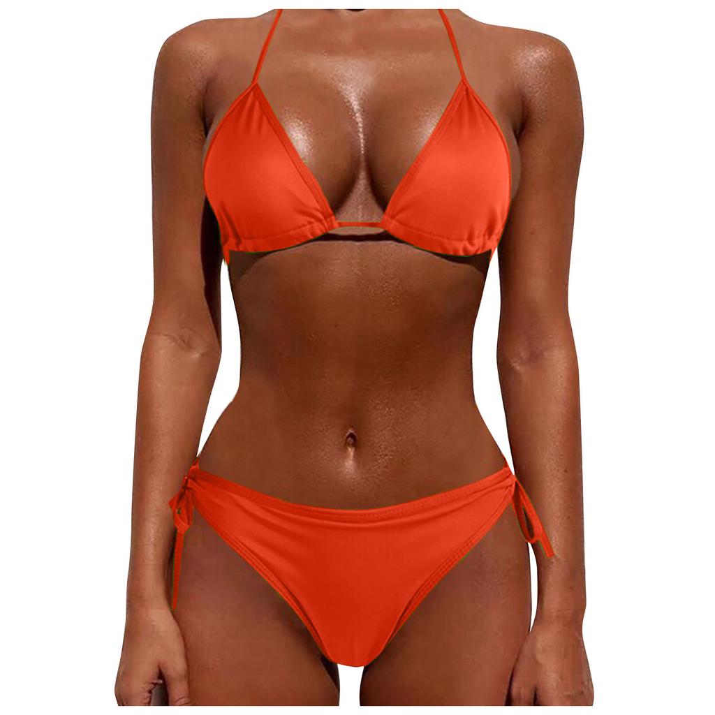 Women's Fashion Sexy Split Bikini Lace-Up Erotic Lingerie (No Padding)