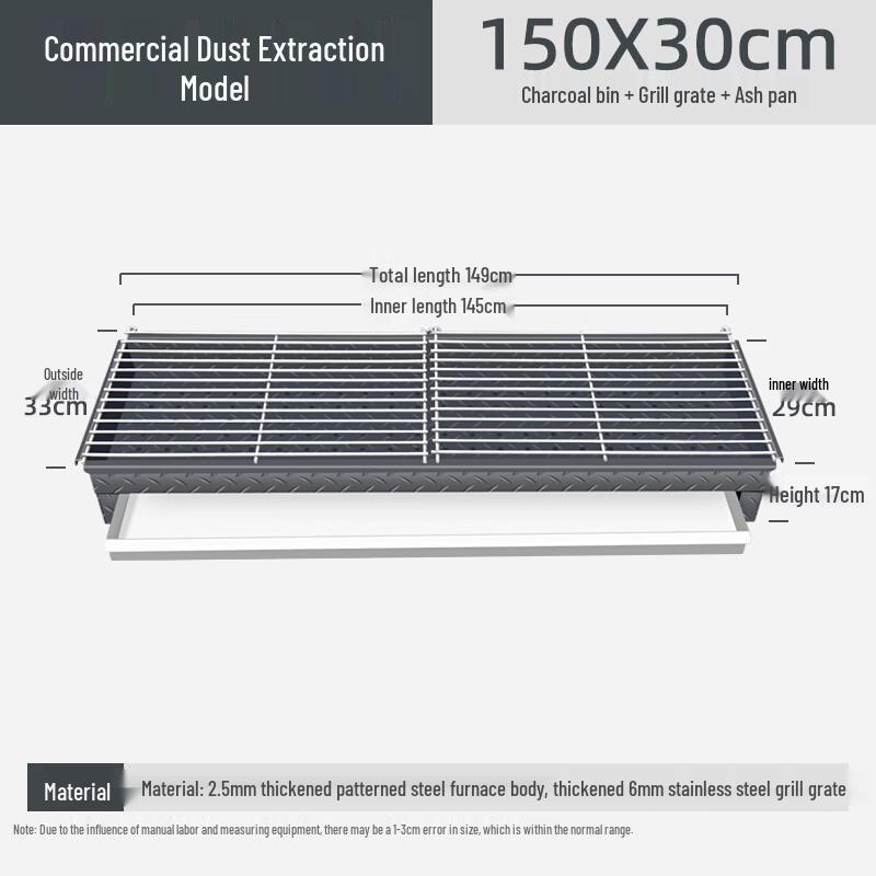 

Extra Large Charcoal Barbecue Grill