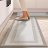 Kitchen Mat Pvc Waterproof Vinyl Carpet Oil-proof Non-slip Floor Mats Home Decoration Simple Line Style Leather Rug Alfombras