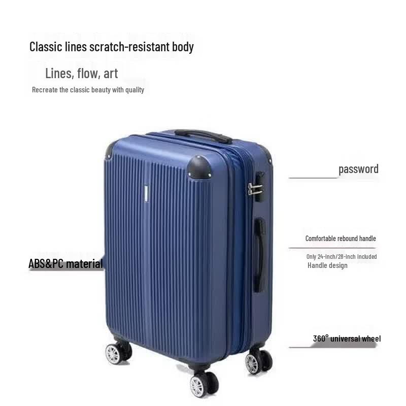 OIWAS OCX6623 ABS Hardside Luggage with Silent Spinner Wheels