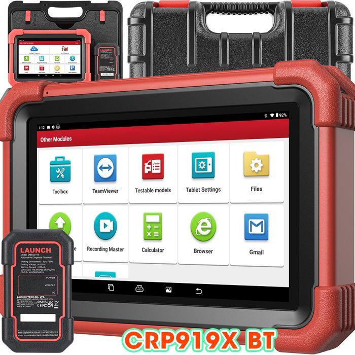 Valigia Diagnostica Auto Multimarca - LAUNCH - CRP919XBT - Bluetooth - Controllo bidirezionale - Codifica ECU rosso