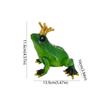 Wearing Crown Miniature Frog Statues Resin Material Frog Ornament Frog Figurines  Indoor Outdoor