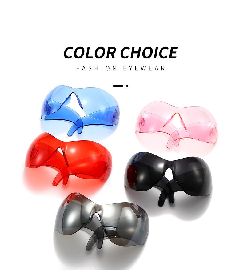 Xiaohongshu Unisex Cat-Eye Cycling Sunglasses: One-Piece Sporty European & American Style