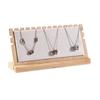 Bamboo and Wood Necklace Display Stand, Pendant Stand, L-shaped Vertical Jewelry Stand, Removable Jewelry Display Board, Jewelry Display Props