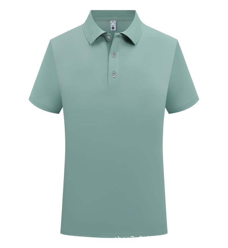 Custom Polo Shirts with Logo Print – Solid Color, Breathable, Short Sleeve Work Uniforms