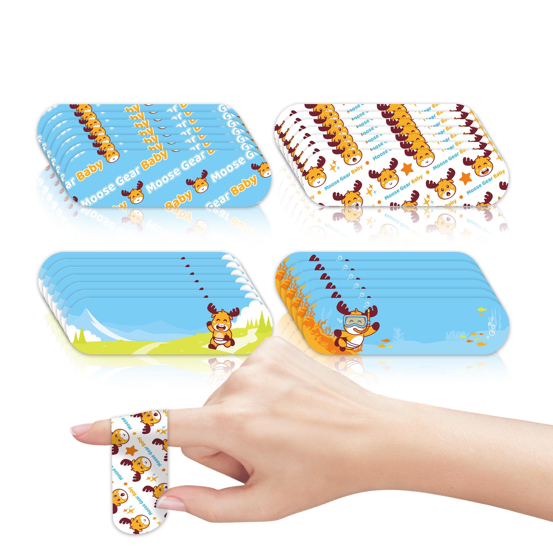 

Colorful Cartoon Band-Aids for Kids - Cute, Waterproof, Hemostatic Wound Protection in Various Patterns