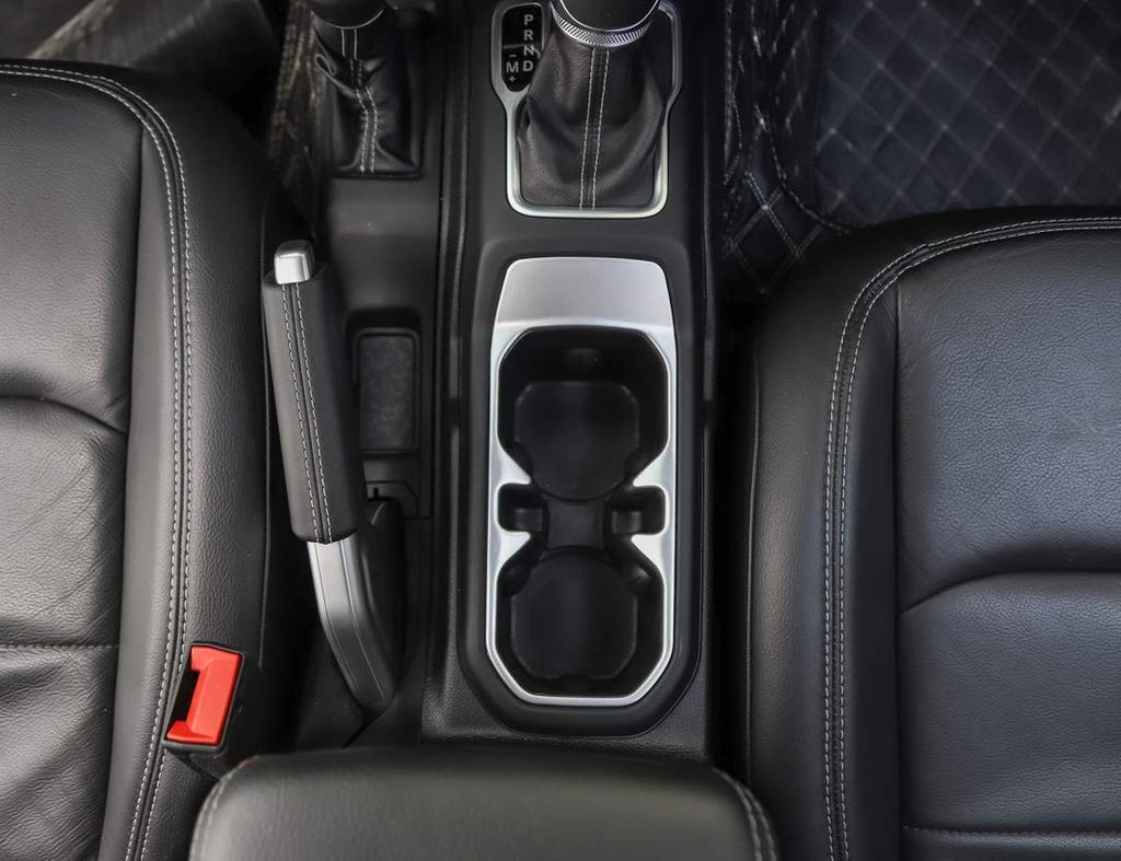 Compatible with Jeep Wrangler JL 2018+, Front Water Cup Trim Frame, Drink Holder Decorative Frame, JL Accessory, Stylish ABS Silver