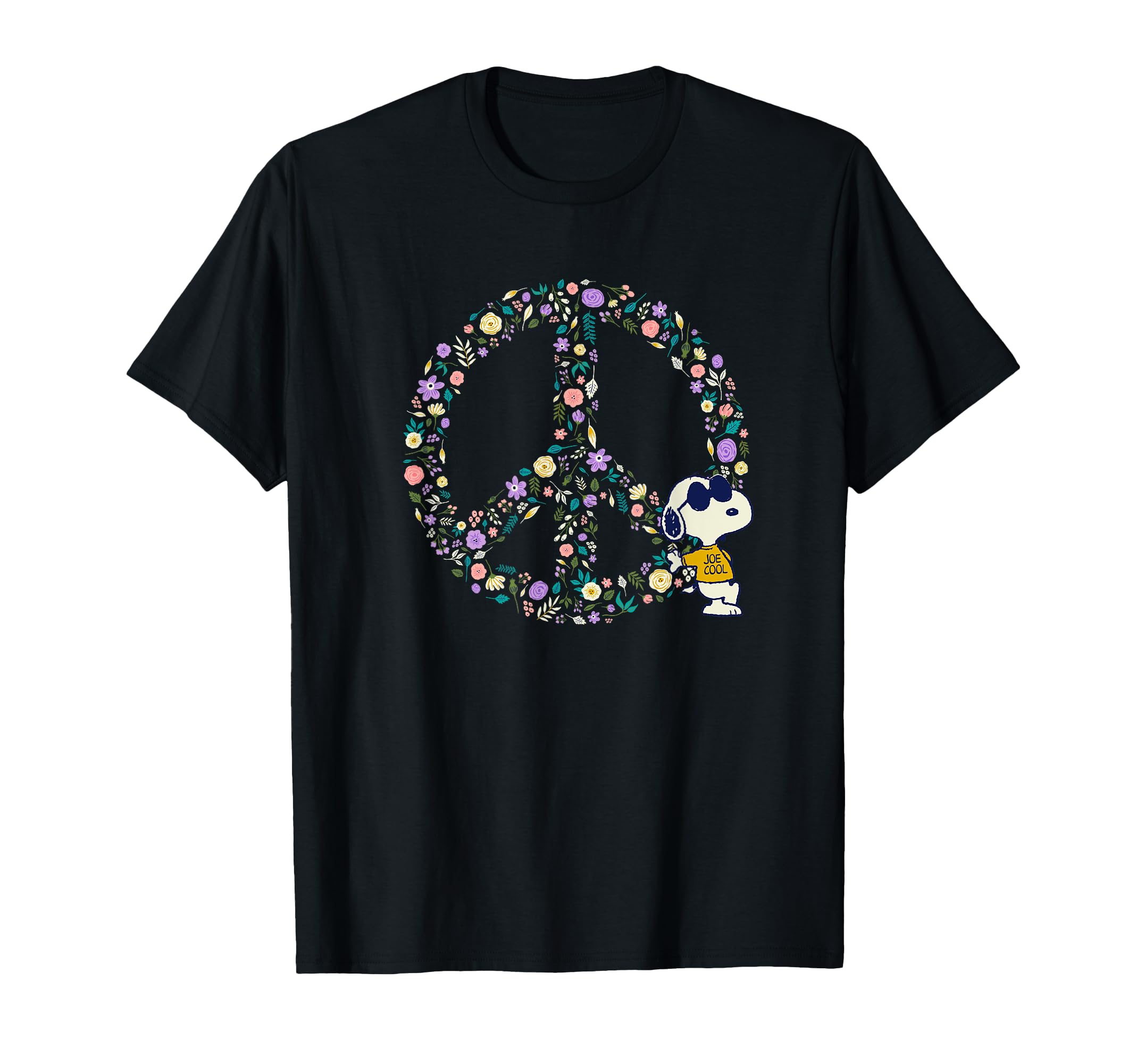 

Футболка Peanuts Snoopy Joe Cool Peace Sign Nature In Bloom чёрный