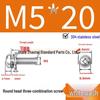 304 Stainless Steel Small Pan Head Phillips Screw