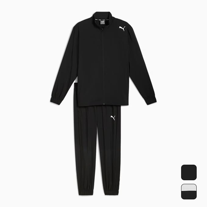 

PUMA Running Training Top and Bottom Set TRAIN FAVORITE Tracksuit 526371 Gray Men s Black/Vapor (05)